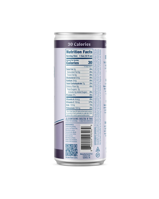 Cativa Blackberry | 10mg THC Infused Tea image 3