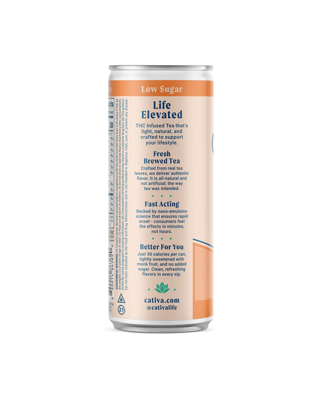 Cativa Peach | 10mg THC Infused Tea