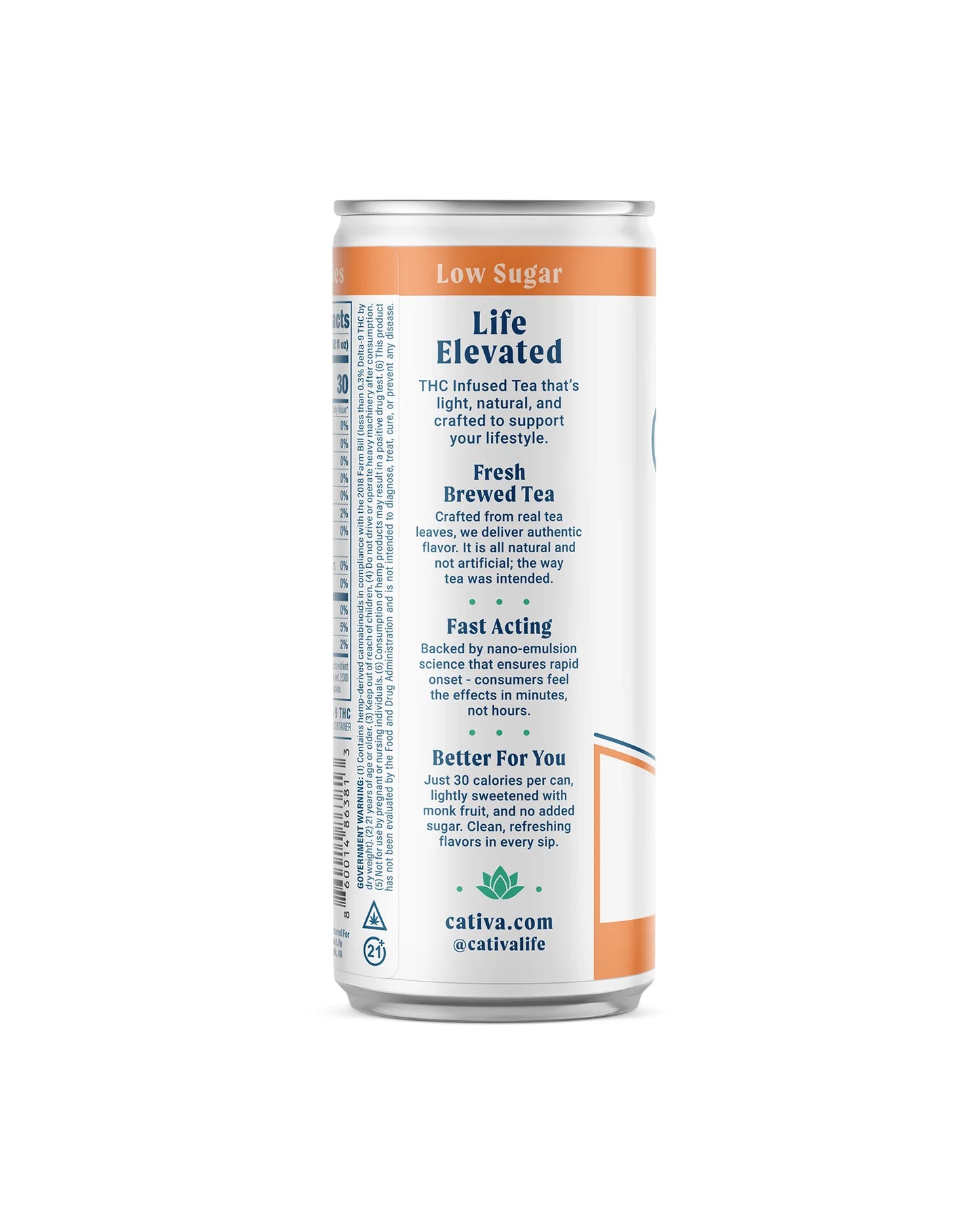 Cativa Peach | 5mg THC Infused Tea